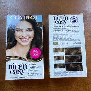 Clairol Nice N’ Easy Medium Brown 5 Permanent 1 Application Bundle of 2